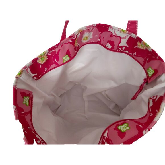 Lilly Pulitzer Scarlet Begonia Insulated Cooler Bag Cork Screw and bottle Opener - Picture 8 of 10